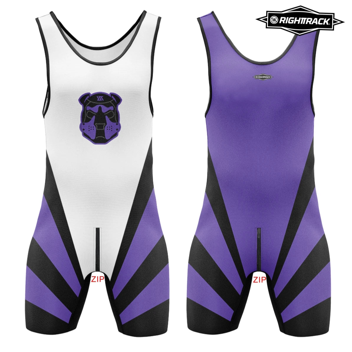 purple Flash Puppy Wrestling Singlet – Zipper Edition from Pridevoyageshop