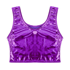 purple Liquid Mercury Micro Metallic Vest - pridevoyageshop.com - gay men’s harness, lingerie and fetish wear