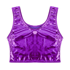 purple Liquid Mercury Micro Metallic Vest - pridevoyageshop.com - gay men’s harness, lingerie and fetish wear