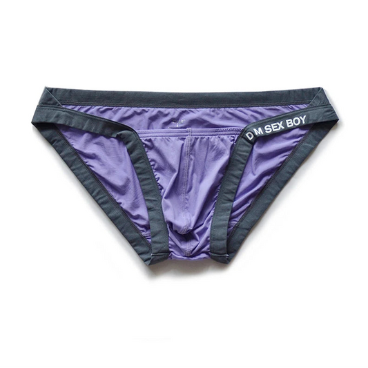 purple man DM Men’s “Sex Boy” Strapped Brief - pridevoyageshop.com - gay men’s thongs, boxers, briefs and jockstraps