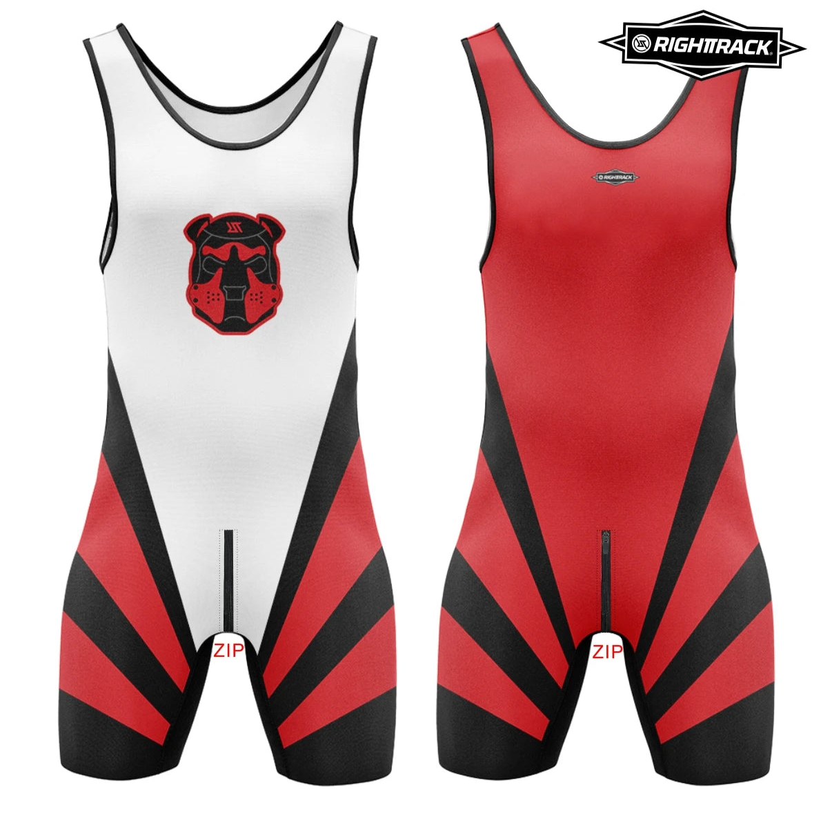 red Flash Puppy Wrestling Singlet – Zipper Edition from Pridevoyageshop