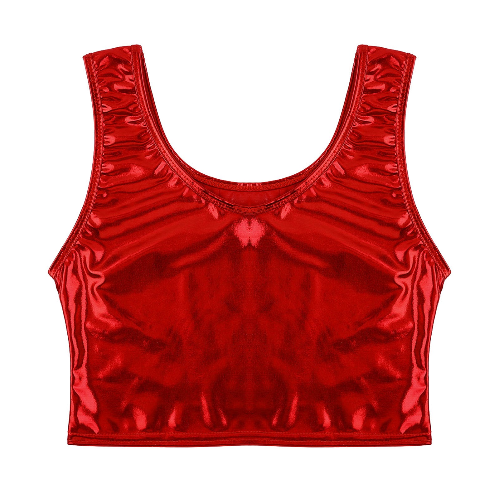 red Liquid Mercury Micro Metallic Vest - pridevoyageshop.com - gay men’s harness, lingerie and fetish wear