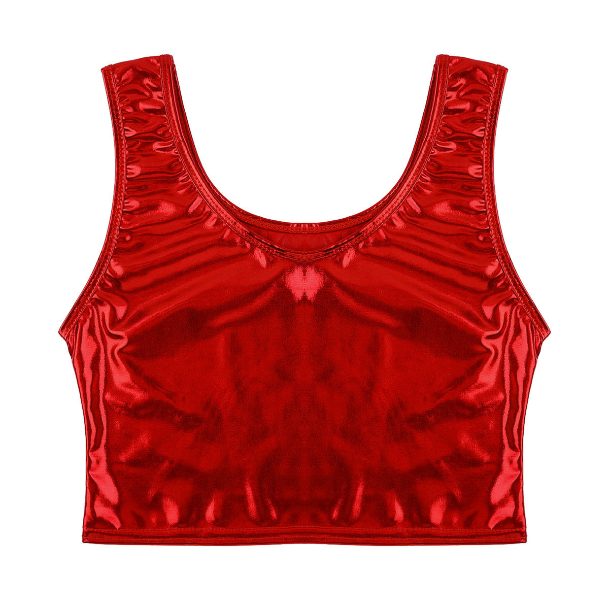 red Liquid Mercury Micro Metallic Vest - pridevoyageshop.com - gay men’s harness, lingerie and fetish wear