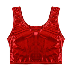 red Liquid Mercury Micro Metallic Vest - pridevoyageshop.com - gay men’s harness, lingerie and fetish wear