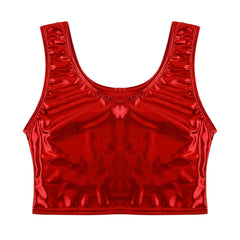 red Liquid Mercury Micro Metallic Vest - pridevoyageshop.com - gay men’s harness, lingerie and fetish wear