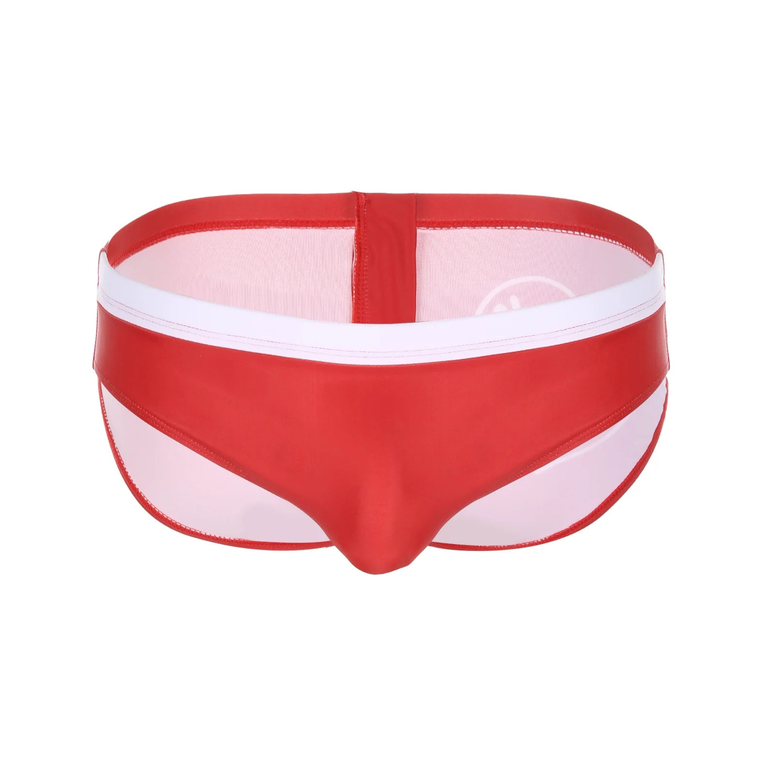 red Men’s Backdoor Signal Swim Briefs - pridevoyageshop.com - gay men’s sexy swim briefs, trunks, board shorts, and bikinis