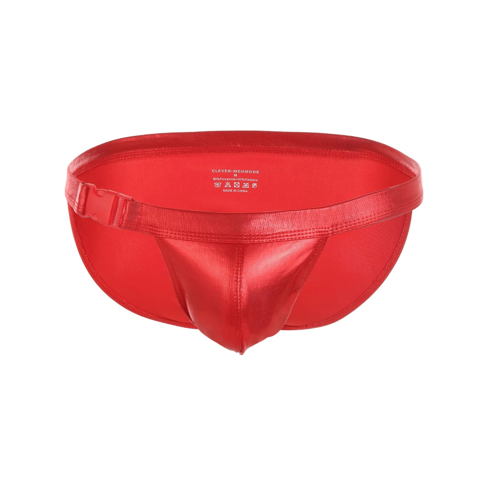 red Men’s Buck Me Swim Briefs - pridevoyageshop.com - gay men’s sexy swim briefs, trunks, board shorts, and bikinis