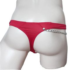 red Men’s Shackled Heat T-Back - pridevoyageshop.com - gay men’s thongs, boxers, briefs and jockstraps