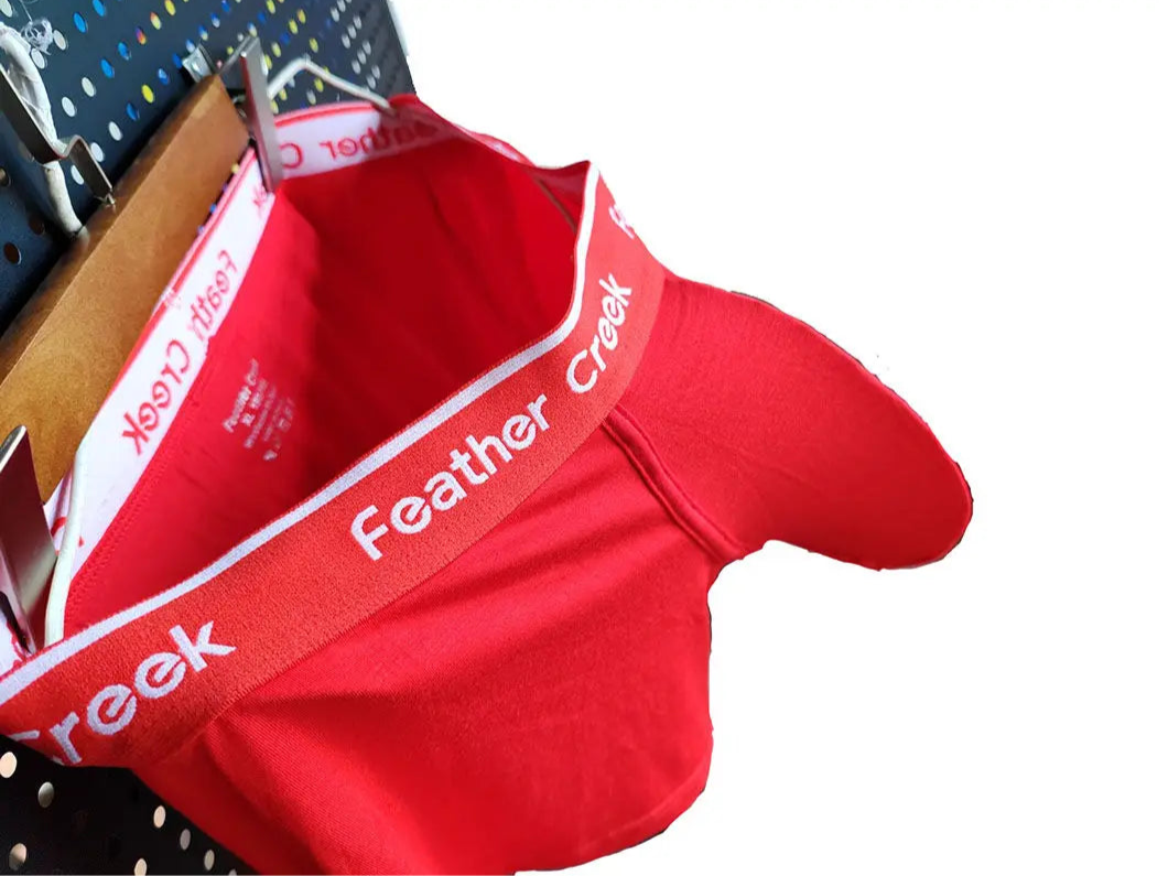 red Men’s Trophy Trunk Super-Big Pouch Boxers - pridevoyageshop.com - gay men’s thongs, boxers, briefs and jockstraps