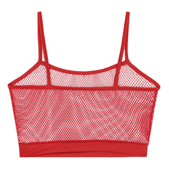 red Signal Boost Fishnet Cami - pridevoyageshop.com - gay men’s harness, lingerie and fetish wear