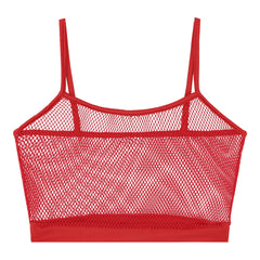 red Signal Boost Fishnet Cami - pridevoyageshop.com - gay men’s harness, lingerie and fetish wear