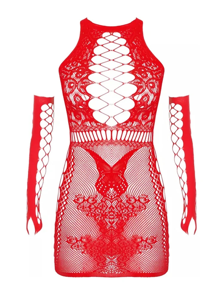 red butterfly lace corset set with garter straps and thong flat lay – pridevoyageshop.com – gay men’s harness, lingerie and fetish wear