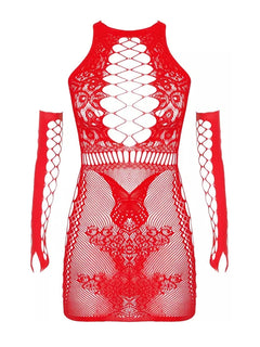 red butterfly lace corset set with garter straps and thong flat lay – pridevoyageshop.com – gay men’s harness, lingerie and fetish wear
