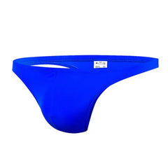 royal blue Men’s Fire Island Cabana Swim Bikini Thong – pridevoyageshop.com – gay men’s sexy swim briefs, trunks, board shorts, and bikinis