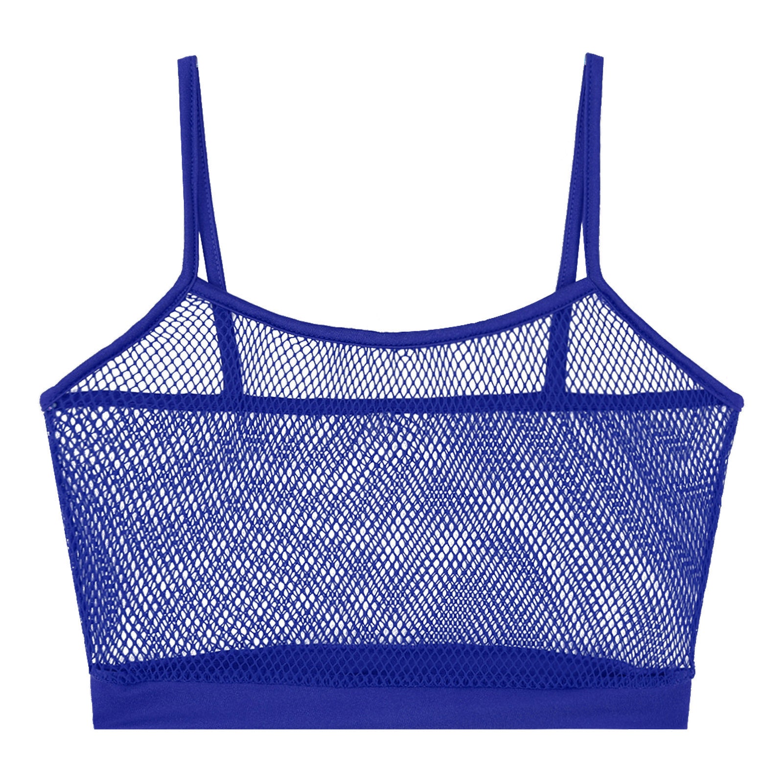 royal blue Signal Boost Fishnet Cami - pridevoyageshop.com - gay men’s harness, lingerie and fetish wear