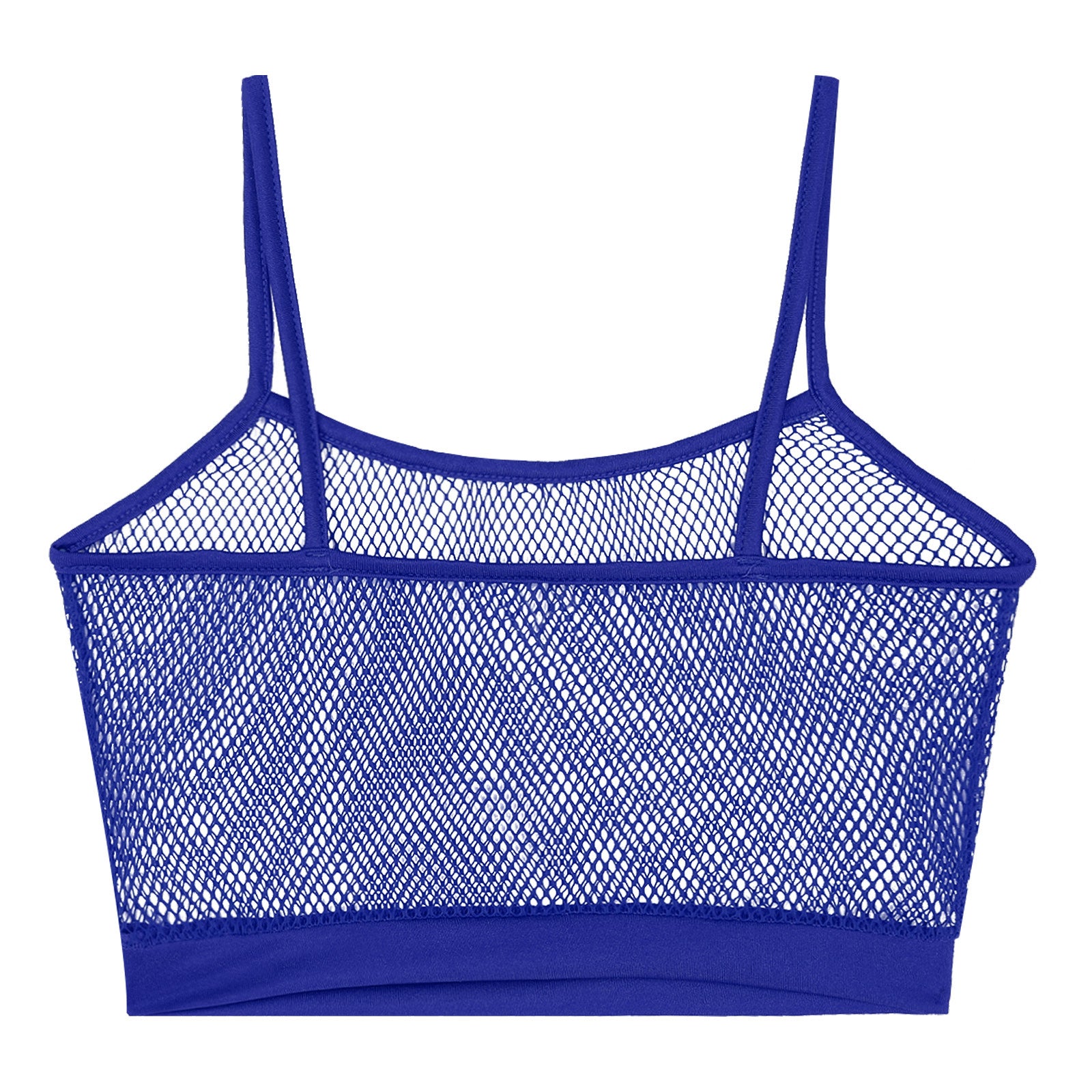 royal blue Signal Boost Fishnet Cami - pridevoyageshop.com - gay men’s harness, lingerie and fetish wear