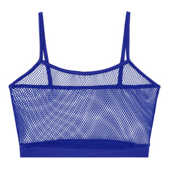 royal blue Signal Boost Fishnet Cami - pridevoyageshop.com - gay men’s harness, lingerie and fetish wear