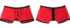 red Men's Mesh Thong Boxer Briefs - pridevoyageshop.com - gay men’s underwear and swimwear