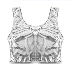 silver Liquid Mercury Micro Metallic Vest - pridevoyageshop.com - gay men’s harness, lingerie and fetish wear