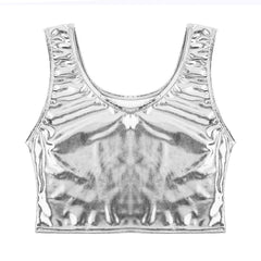 silver Liquid Mercury Micro Metallic Vest - pridevoyageshop.com - gay men’s harness, lingerie and fetish wear