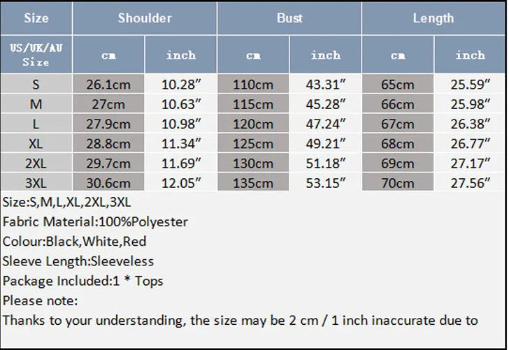 size chart of Flash Mesh Tank - pridevoyageshop.com - gay men's fashion, clubwear, party outfit