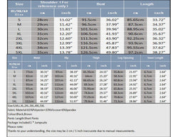 size chart of Late Checkout Ribbed Romper - pridevoyageshop.com - gay men's fashion, clubwear, party outfit
