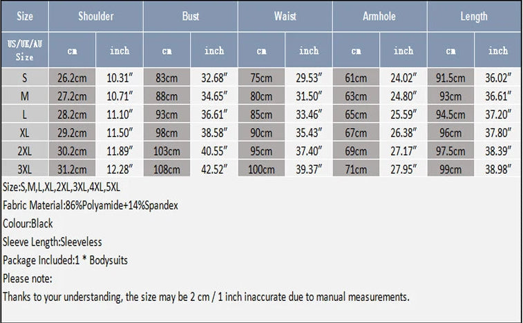 size chart of Men’s Apex Contour Bodysuit – pridevoyageshop.com – gay men’s harness, lingerie and fetish wear