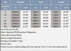 size chart of Runway Brat Ribbed Crop - pridevoyageshop.com - gay men's fashion, clubwear, party outfit