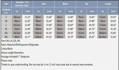 size chart of Side Piece Lace-Up Mesh Bodysuit flat lay with sheer fabric, lace-up side panels, and open bottom cut – pridevoyageshop.com – gay men’s harness, lingerie and fetish wear