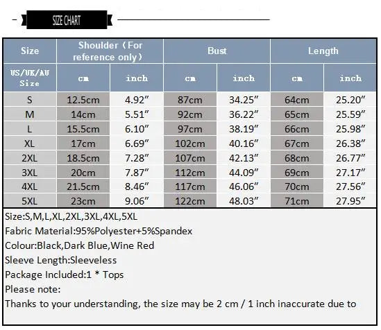 size chart of Sin City Flame Mesh Cami - pridevoyageshop.com - gay men’s harness, lingerie and fetish wear