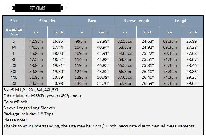 size chart of Twinkle Twunk Mesh Long Sleeve Black color sheer sparkle mesh long sleeve top displayed flat pridevoyageshopcom gay mens gym tank tops mesh tank tops clubwear fashion tops and activewear