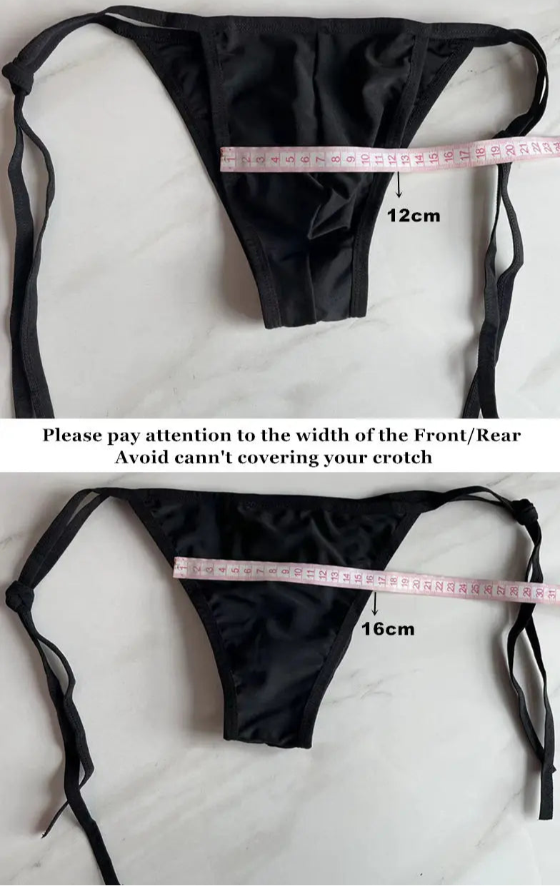 Men’s Werk It Tie-Up Swim Bikini Thong – pridevoyageshop.com – gay men’s sexy swim briefs, trunks, board shorts, and bikinis