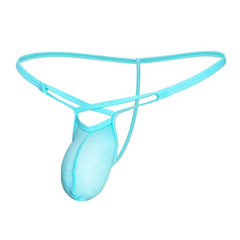 sky blue Men’s Pure Allure T-Strap G-string T-back Thong - pridevoyageshop.com - gay men’s thongs, boxers, briefs and jockstraps