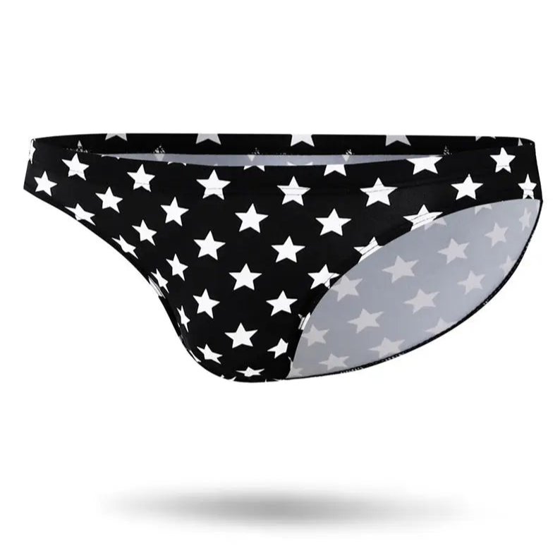 stars Men’s Midnight Clash Swim Briefs - pridevoyageshop.com - gay men’s sexy swim briefs, trunks, board shorts, and bikinis