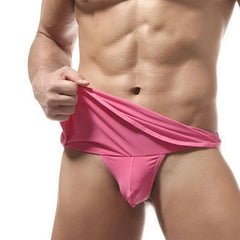 sexy gay man in pink Gay Shorts | Men's Hide Package Gym Shorts - Men's Activewear, gym short, sport shorts, running shorts- pridevoyageshop.com