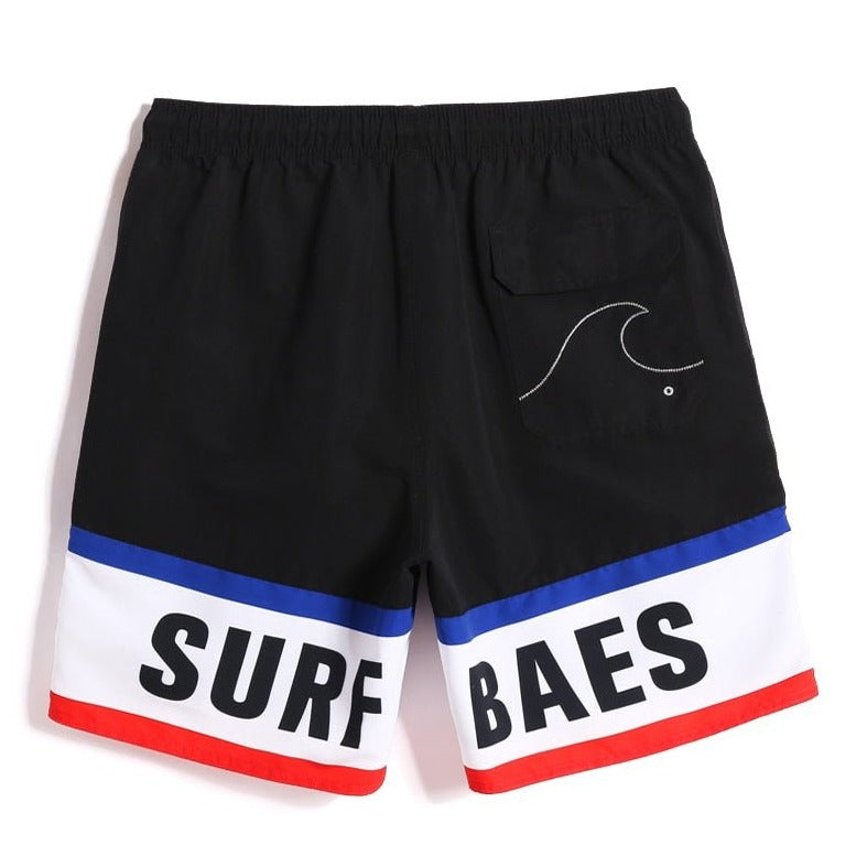 black SURF BAES Board Shorts - pridevoyageshop.com - gay men’s underwear and swimwear