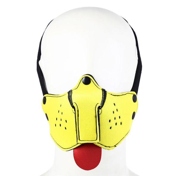 yellow Loyal Puppy Hood - pridevoyageshop.com - gay men’s puppy play gear, lingerie, fishnet and fetish wear