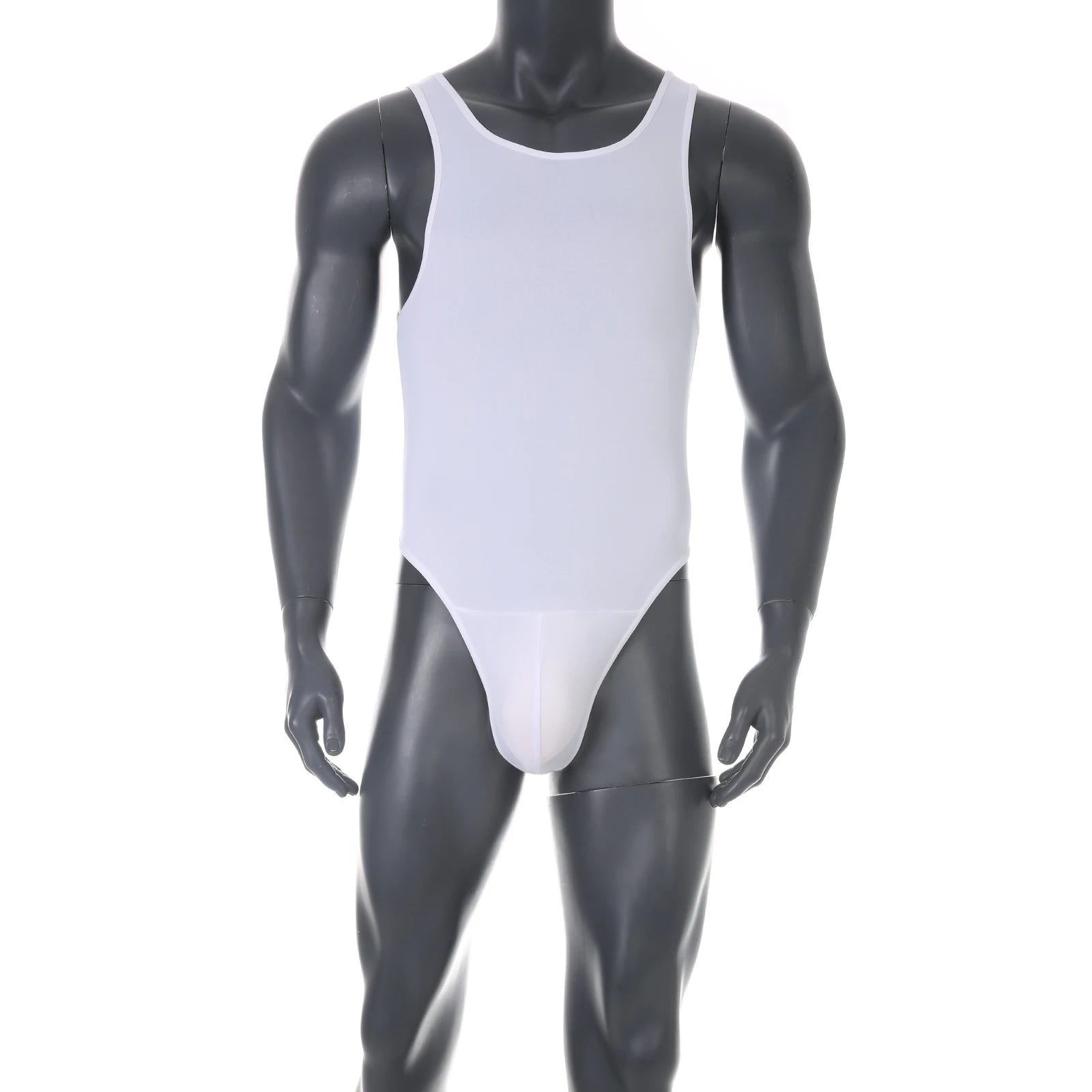 white Backroom Basic Body Tank - pridevoyageshop.com - gay men’s harness, lingerie and fetish wear