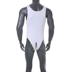 white Backroom Basic Body Tank - pridevoyageshop.com - gay men’s harness, lingerie and fetish wear