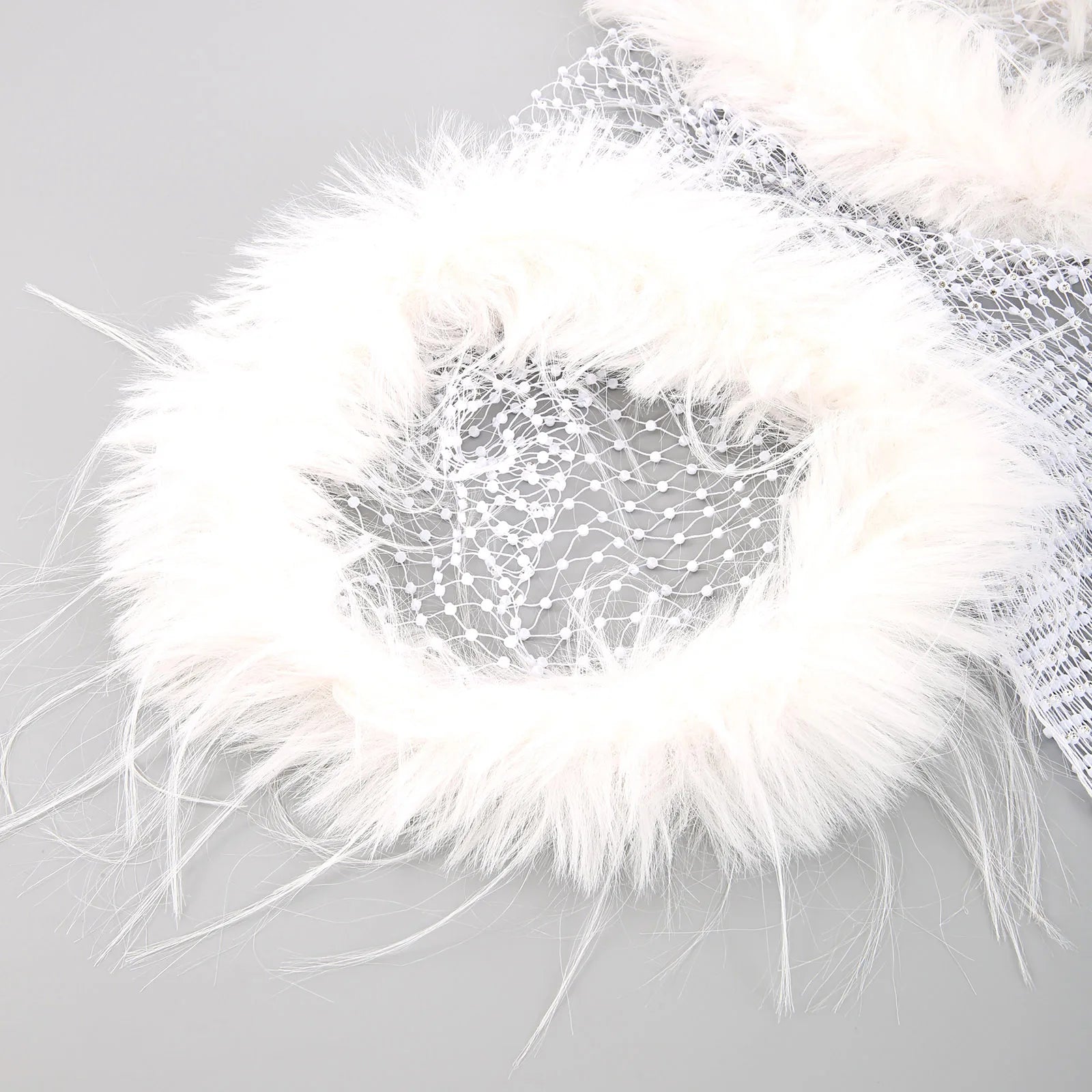 white Cherub Wing Feather Mesh Tank - pridevoyageshop.com - gay men’s harness, lingerie and fetish wear