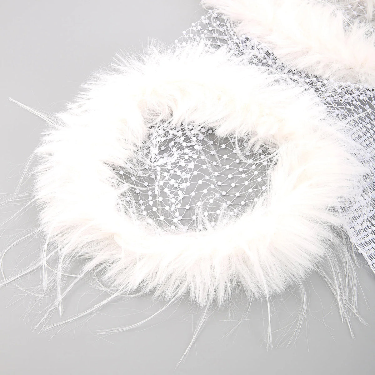 white Cherub Wing Feather Mesh Tank - pridevoyageshop.com - gay men’s harness, lingerie and fetish wear