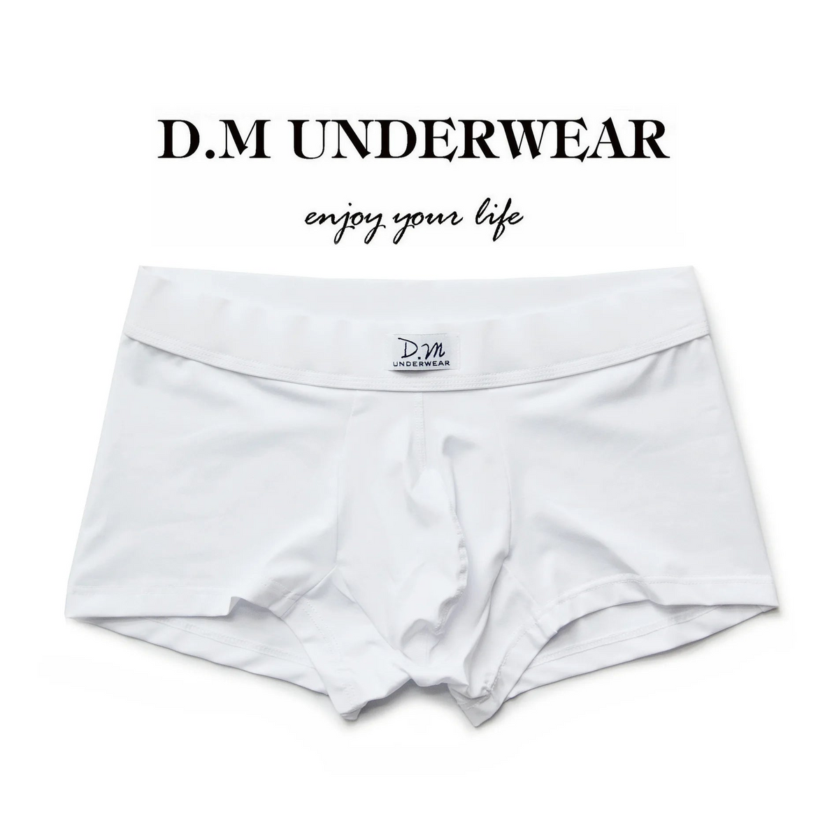 white DM Pure Bulge Boxers - pridevoyageshop.com - gay men’s thongs, boxers, briefs and jockstraps