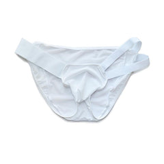 white DM Strap Me Up Briefs - pridevoyageshop.com - gay men’s thongs, boxers, briefs and jockstraps
