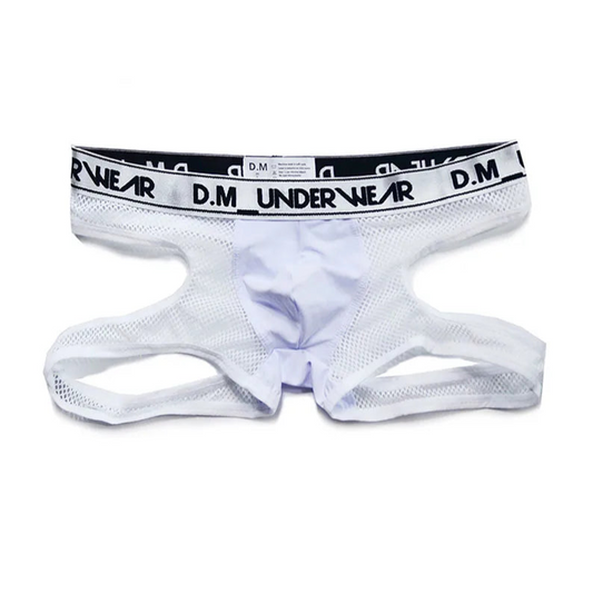 white DM The Bait Mesh Boxers - pridevoyageshop.com - gay men’s thongs, boxers, briefs and jockstraps