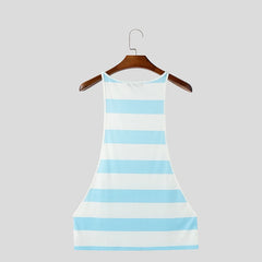 white Daddys DeepCut Stringer Tanks – pridevoyageshopcom – gay mens clubwear mesh tanks crop tops fashion tops partywear activewear