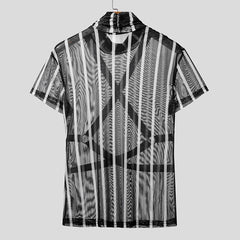 white Lockdown Harness Mesh Top - pridevoyageshop.com - gay men’s harness, lingerie and fetish wear