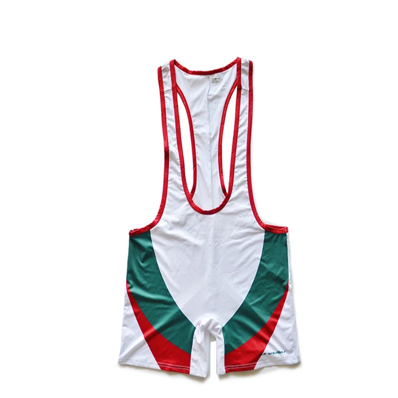 white MeatPlay Wrestling Singlet from Pridevoyageshop