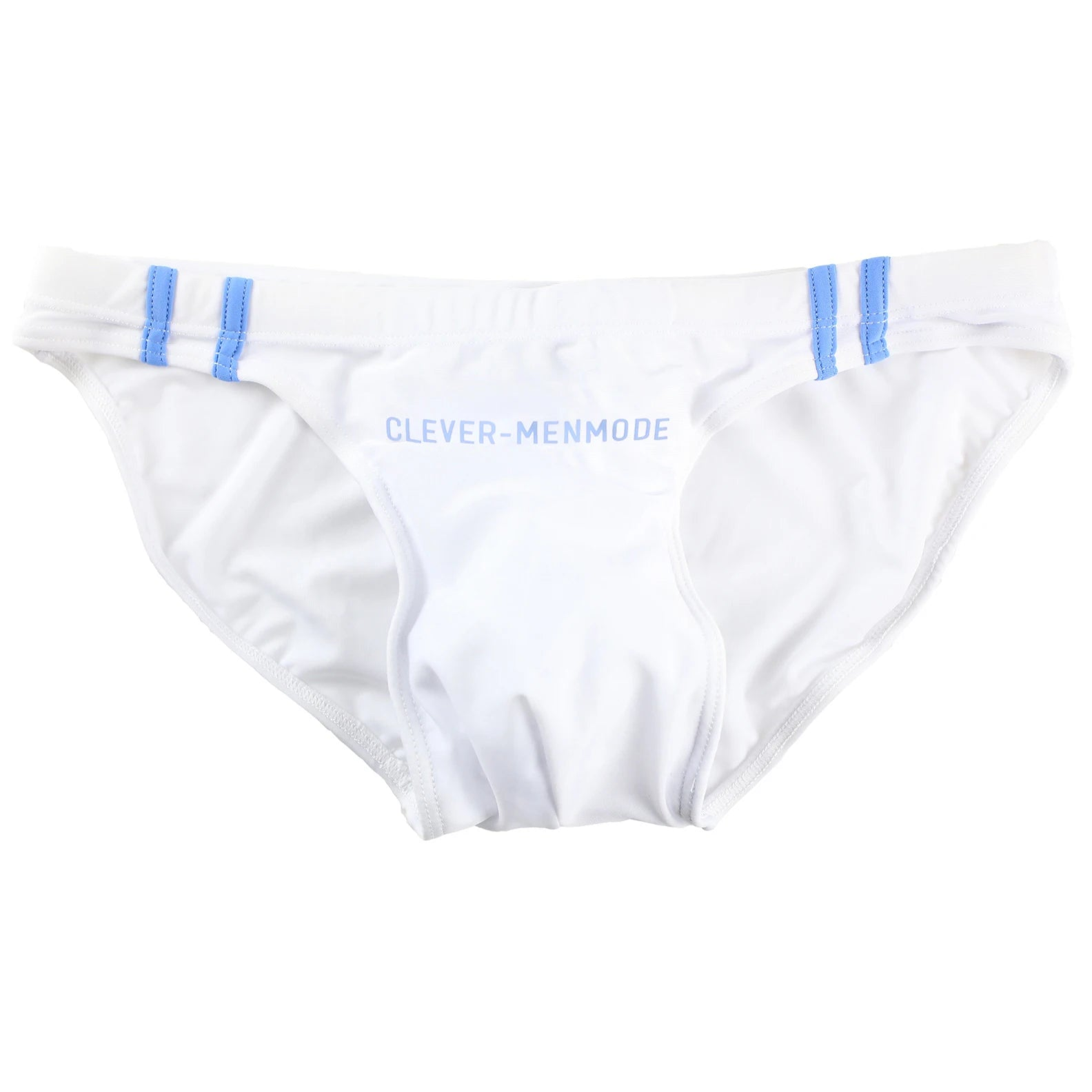 white Men’s Jock Strut Swim Briefs - pridevoyageshop.com - gay men’s sexy swim briefs, trunks, board shorts, and bikinis