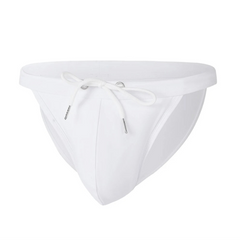 white Men’s Wet Package Micro Swim Briefs - pridevoyageshop.com - gay men’s sexy swim briefs, trunks, board shorts, and bikinis