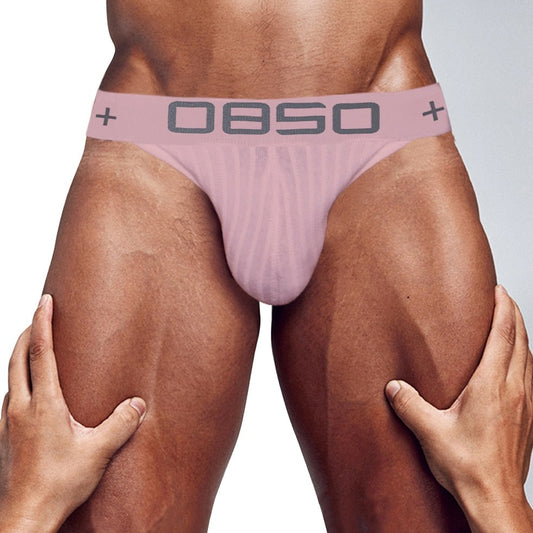 a man in pink OBSO - Men's Low Rise Bikini Briefs: Sexy Male Underwear - pridevoyageshop.com - gay men’s underwear and swimwear
